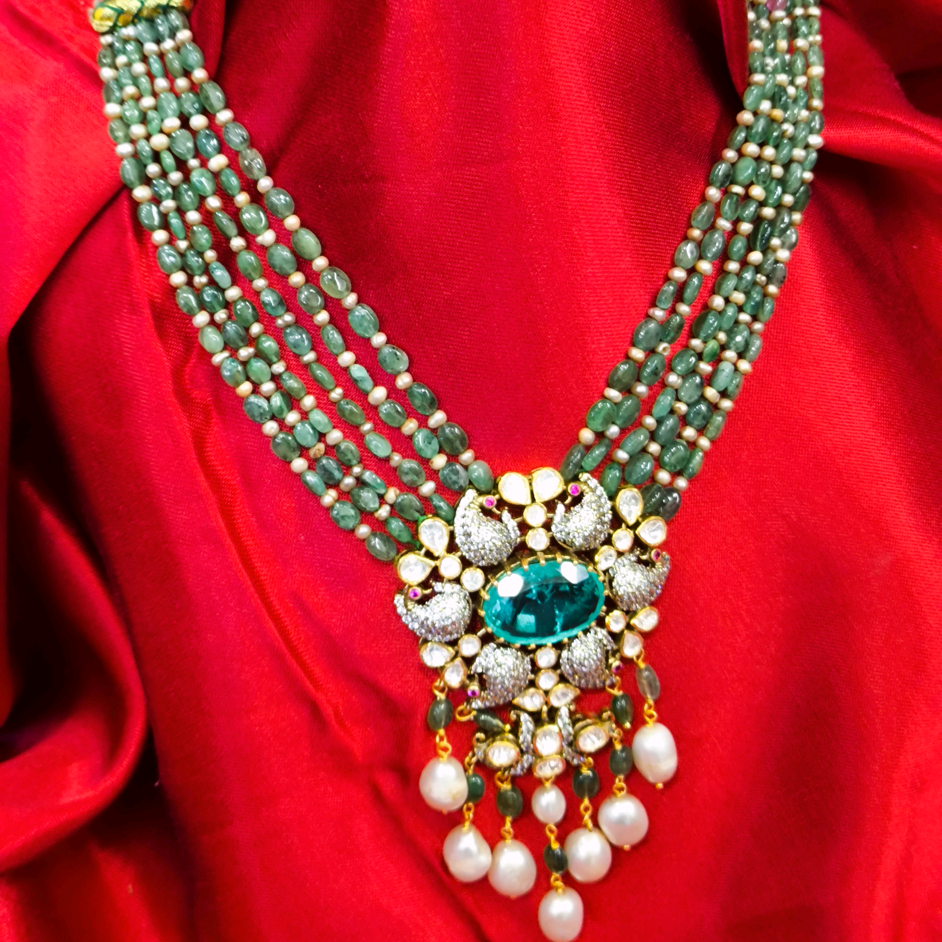 Moissanite Green Nacklace 